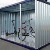 Abri de Jardin en Métal Démontable 4x2m Ouvert