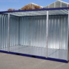 Abri de Jardin en Métal Démontable 4x2m Ouvert