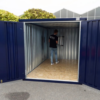 Conteneur de Stockage Démontable Bleu Acier 2x2 mètres