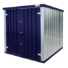Conteneur de Stockage Démontable Bleu Acier 2x2 mètres