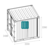 contenur8pieds1000x1000 Conteneur de Stockage 8 Pieds Neuf